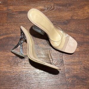 Clear Heeled Sandals